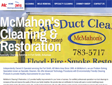 Tablet Screenshot of mcmahonscleaning.com